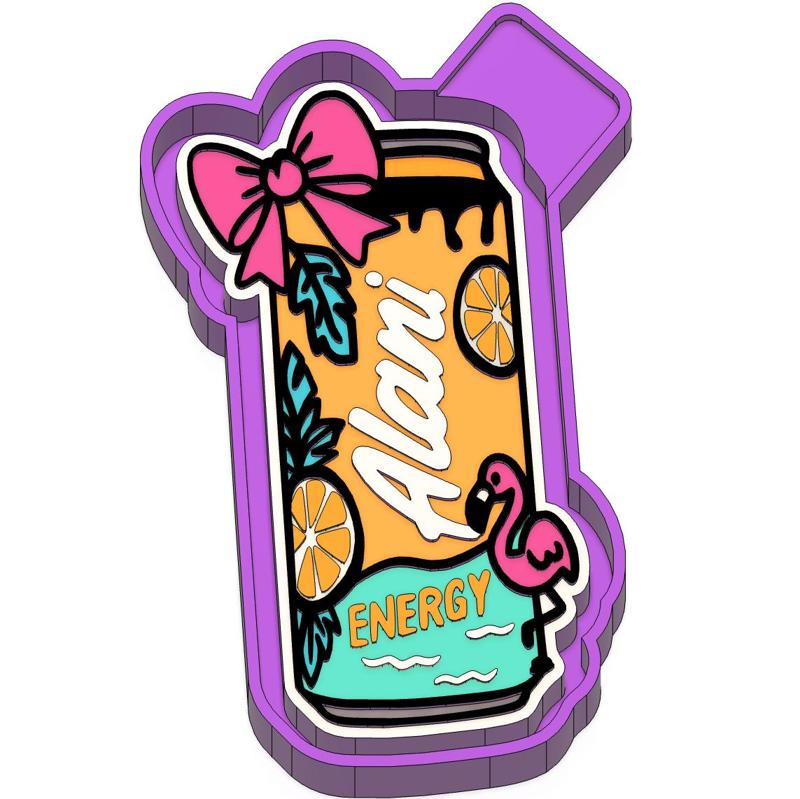 Alani Orange Kiss With Bow Freshie STL Mold Housing