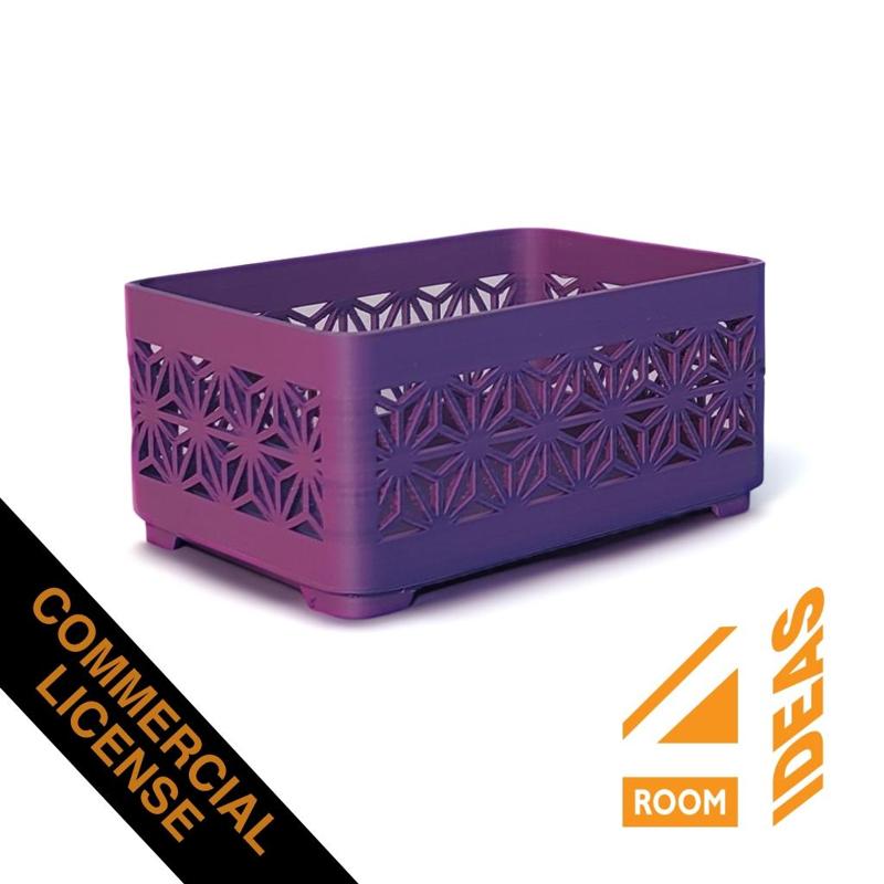 Stacking Tray 2 - Asanoha - Commercial License