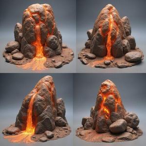 Lava Flow Rock Miniature