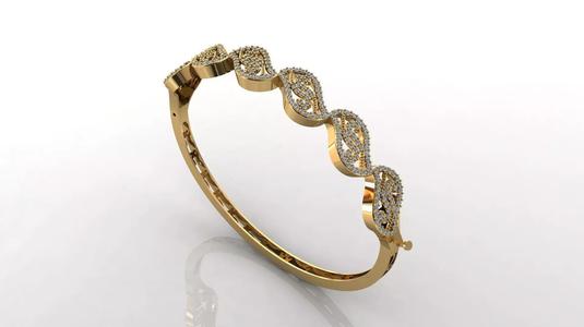 STL 3DM Diamond With Stone Womens Bracelets Women Bracelet