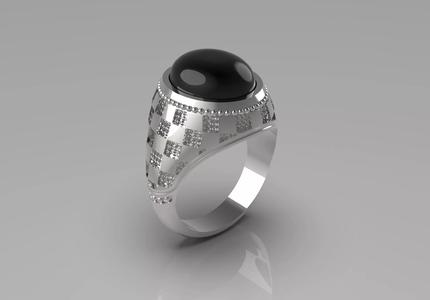 man gemstone ring mr0060