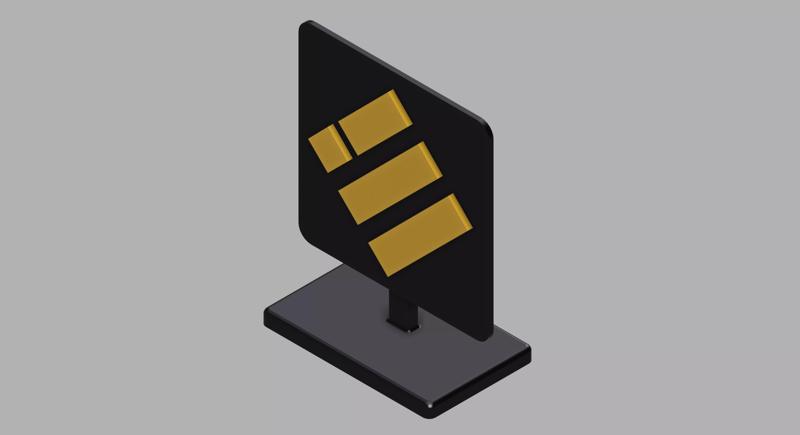 Binance USD Logo Stand