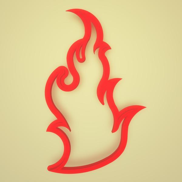 POLYMER CLAY CUTTER FLAMES