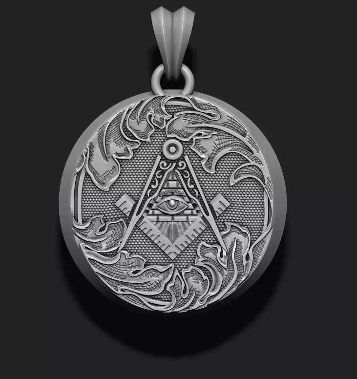 Mason pendant with eye