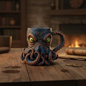kraken-themed mug