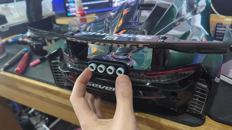 BittyDesign Seven65 Exhaust Tailpipes - Arrma 1/7