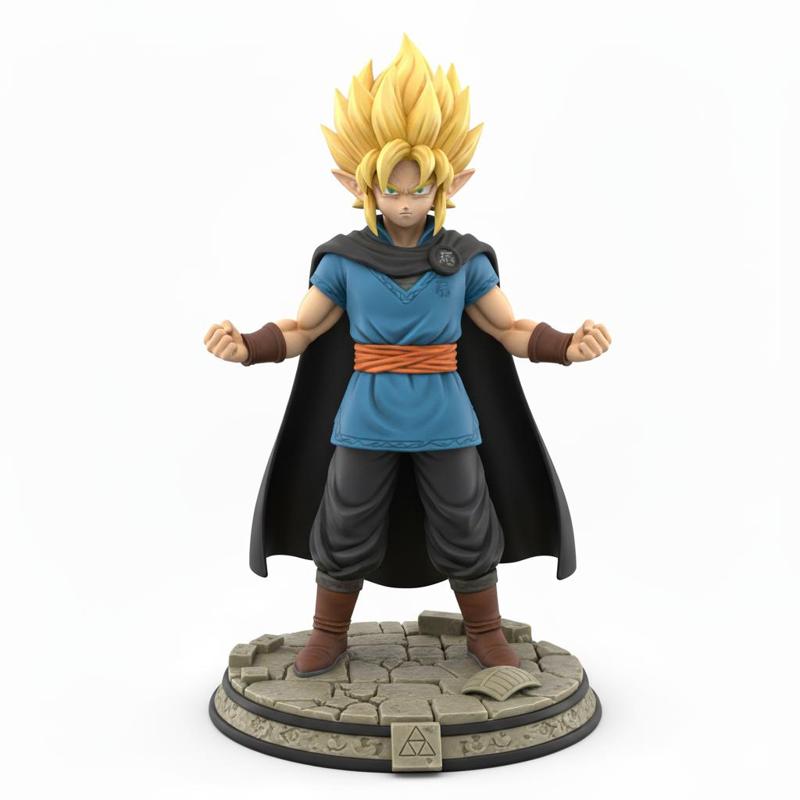 Zelda Style Goku - Ready to print fantastic fusion 3D Figure