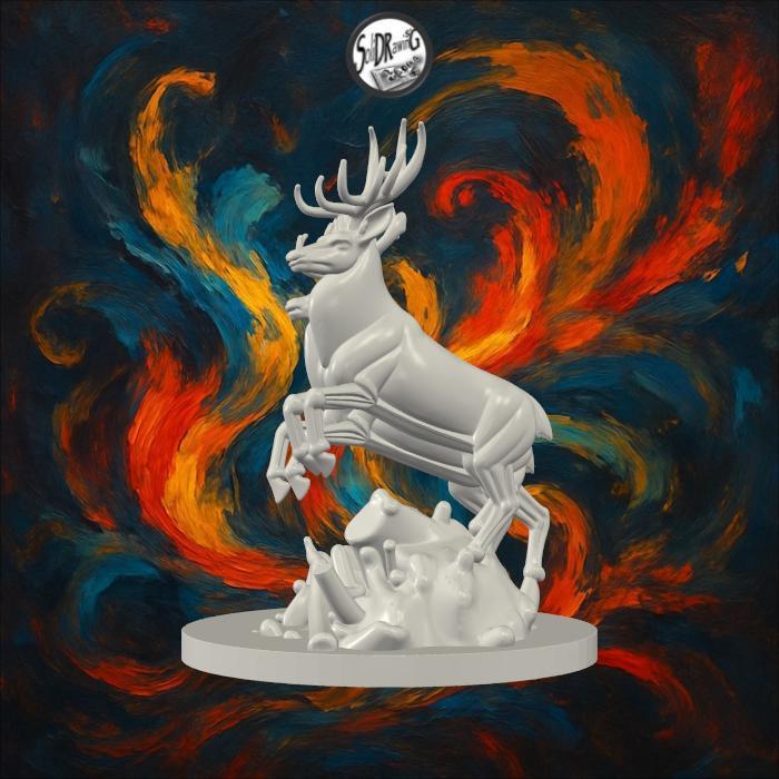 Majestic Wild Stags Fighting Sculpture – SoliDRawinGs SG754