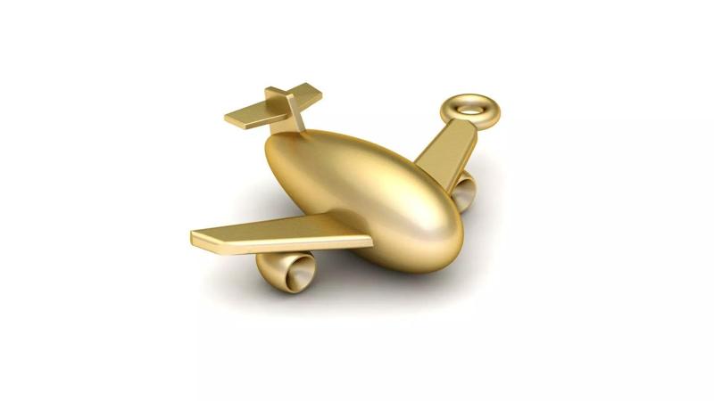 Airplane Pendant 3d Printable Model