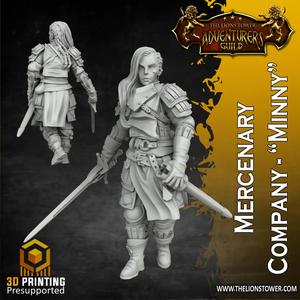 Mercenary Company - Minny (32mm scale, Pre-supported miniature)