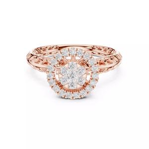 Round Cut Diamond Engagement Wedding Ring ALL SIZES STL Video