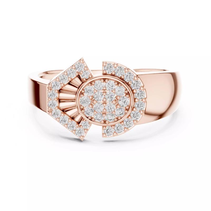 Round Cut Diamond Oval Shape Wedding Ring 3DM STL Video