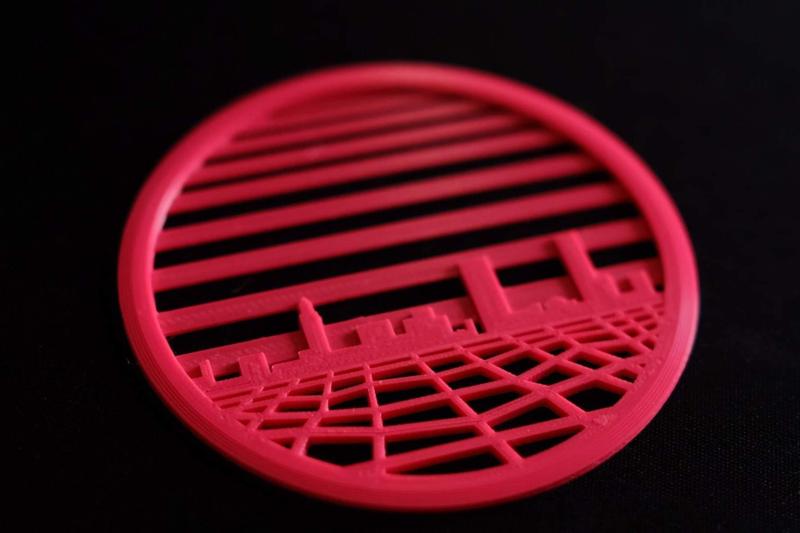 Retrowave Inspired Speaker Grille