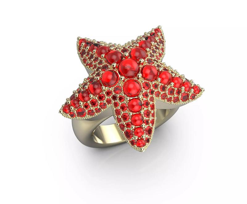 110714 R Sea star ring
