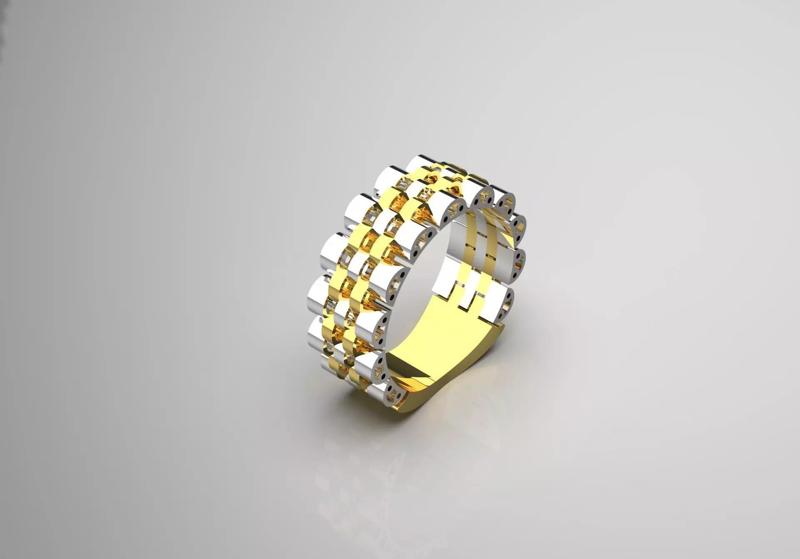 Luxury man Rolex design diamond ring model  ror0036