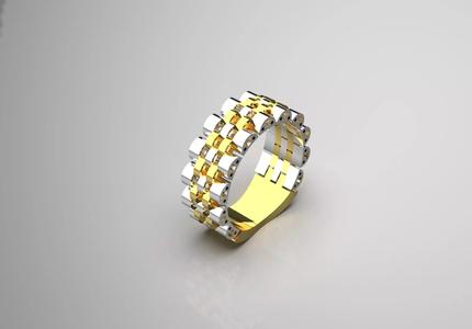 Luxury man Rolex design diamond ring model  ror0036