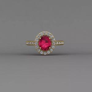 Woman diamond Ring 3D print model