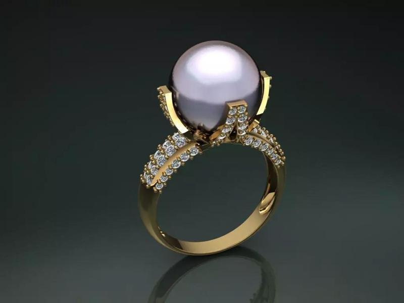 Ring diamond pearl woman fashion new arrival jewelry