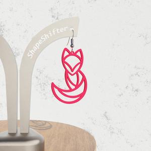 Fox earrings, fox neckless/medallion