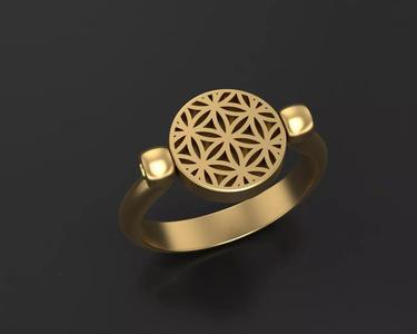 Ring Flower of Life Ring Seed Of Life
