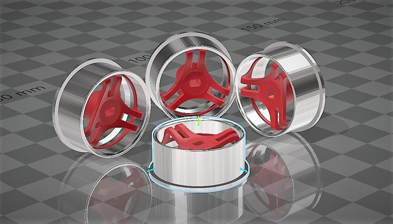 1/24 1/28 K989 Super Advan Racing 3 Spoke Wheels