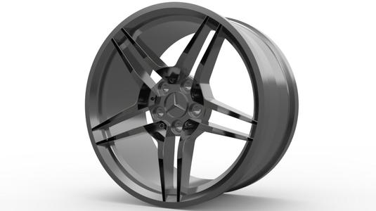 MERCEDES RIM 3D MODELING STL
