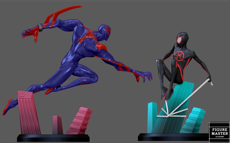SPIDERMAN ACROSS THE SPIDERVERSE MILES MORALES MIGUEL 2099 PACK 3D PRINT