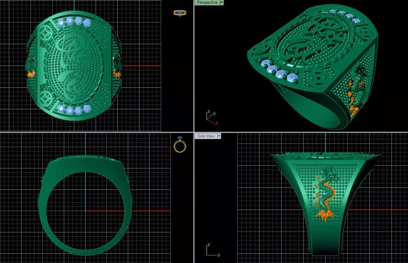 Ring Man 3d jewelry 3dm daimond