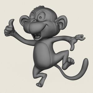 Monkey Toy Print Ready 3D Model