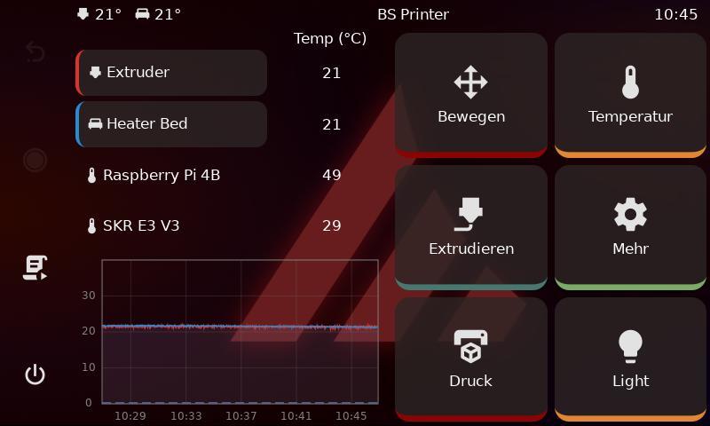 KlipperScreen theme mainsail