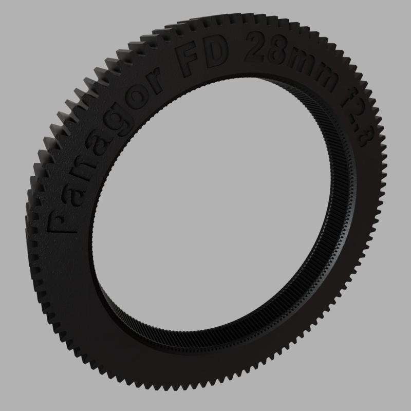 Follow Focus Gear Rings for Panagor FD 28mm f/2.8 Prime Lens