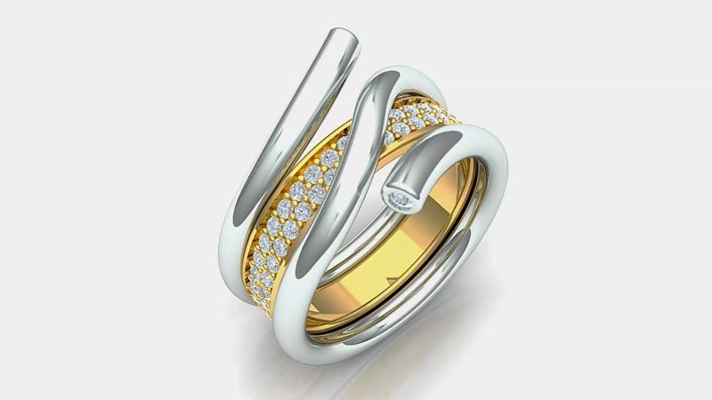 Double Diamond Ring Description