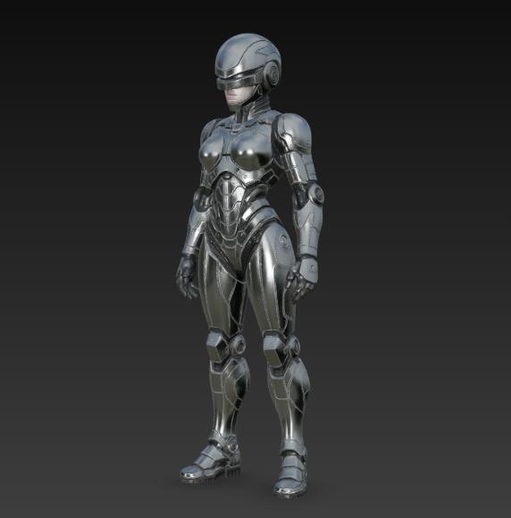 Female Robot 13 - Robocop