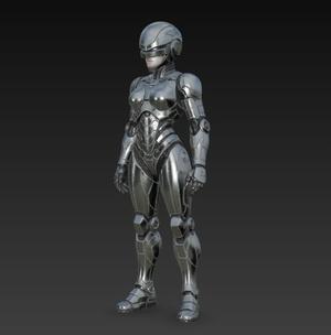 Female Robot 13 - Robocop