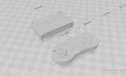 super nintendo keychain