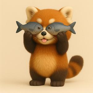 Fisheye Red Panda