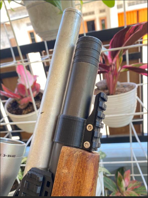 rail picantiny bottom for greyhound p15, artemis p15