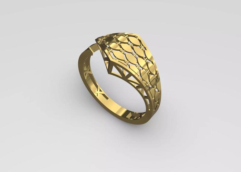 Golden Tie Ring
