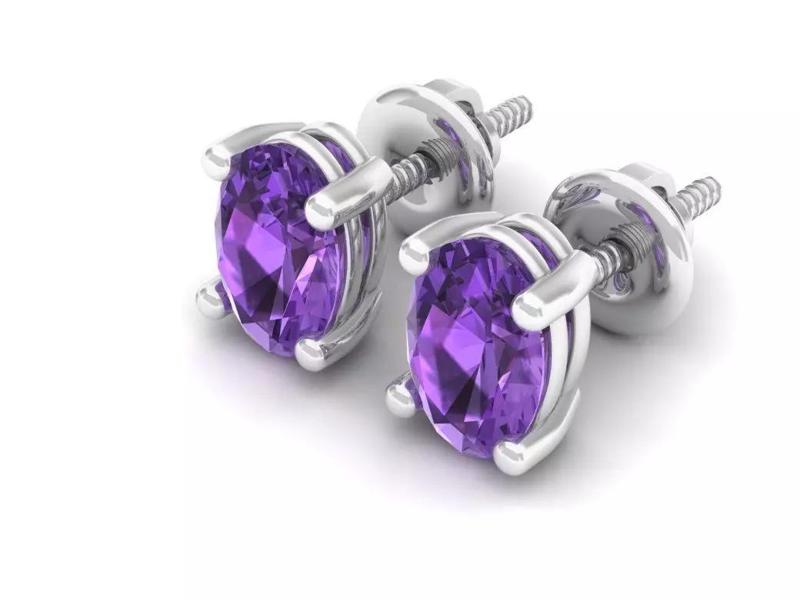 AV 405 Ladies Solitaire Stud-Earrings