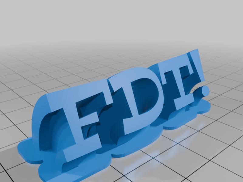 FDT! sweeping name plate