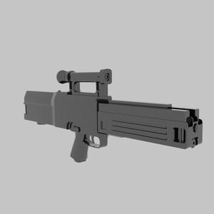 Heckler & Koch G11 Rifle – Futuristic Caseless Ammo Rifle 3D Model