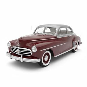 1949 Nash Airflyte Classic Car – Vintage American Automobile 3D Print Model STL