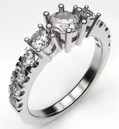 Multi-stone Engagement Ring