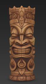Tiki Brush or Pen Holder