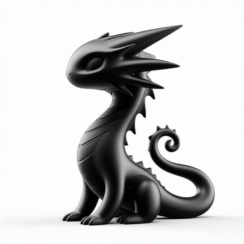 Cute Dragon Showpiece 3D Print – Fantasy Decorative Model