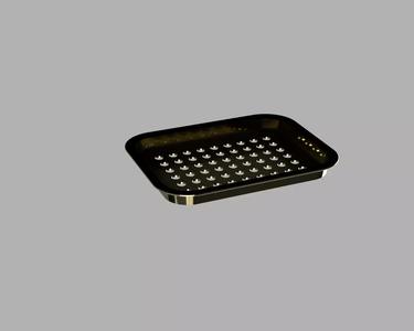 Tray with hole