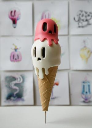 Ghost Ice Cream - 3D Figure