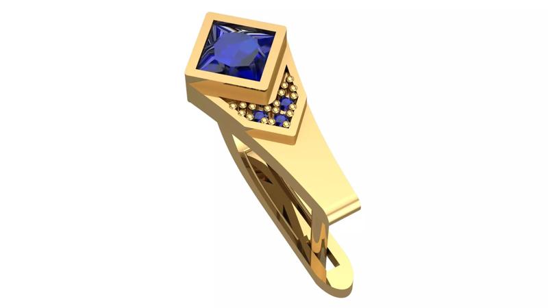 Golden Elegance Meets Blue Passion - Earring Collection--DL32--