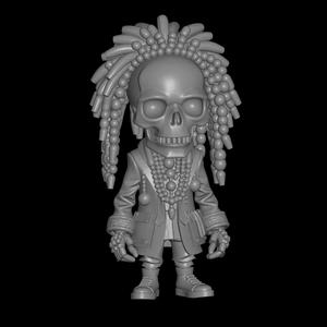 carabian pirate skull design