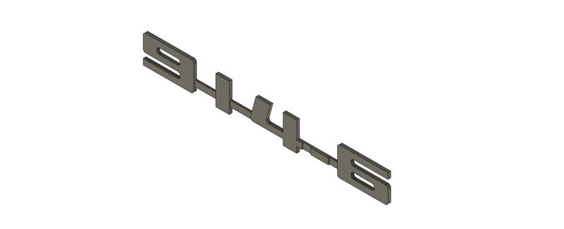 COMMERCIAL LICENSE - VINTAGE PORSCHE 914 "914-6" EMBLEM 1970-1972 3D PRINT FILE